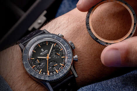 Interchangeable Component Timepieces - These Nivada Grenchen Timepieces Have Swappable Bezels (TrendHunter.com)
