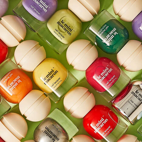 Decadent Superfood Nail Polishes - Le Sweet Nail Polish by Le Mini Macaron is Up to 85% Plant-Based (TrendHunter.com)