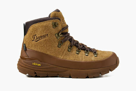 Collaboration Gold-Colored Hiking Boots - The Huckberry x Danner Mountain 600 GTX is Waterproof (TrendHunter.com)