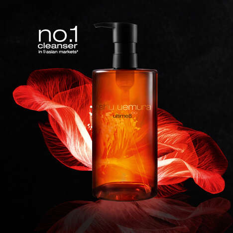 Flower-Infused Cleansing Oils - Shu Uemura's Ultime8 Sublime Tsubaki Cleansing Oil Is Hydrating (TrendHunter.com)