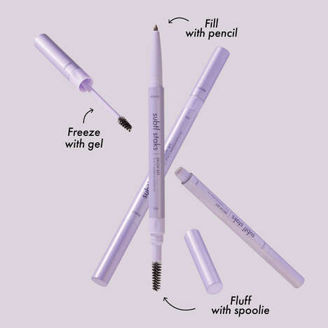 3-in-1 Brow Enhancers - Subtl Staks' Multi-Benefit Brow BFF Fluffs, Fills and Freezes Brow Hair (TrendHunter.com)