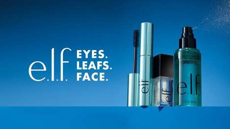 Hockey Fan Cosmetic Campaigns - e.l.f. Cosmetics' EYES.LEAFS.FACE. Connects with Female Sports Fans (TrendHunter.com)