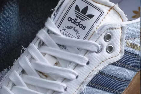 Denim-Made Lifestyle Sneakers - atmos and adidas Refreshes the Samba with the Sambae (TrendHunter.com)