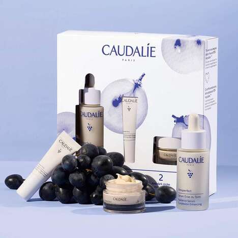 Brightening Trio Holiday Sets - Caudalie's Vinoperfect Face & Eye Brightening Set Targets Dullness (TrendHunter.com)