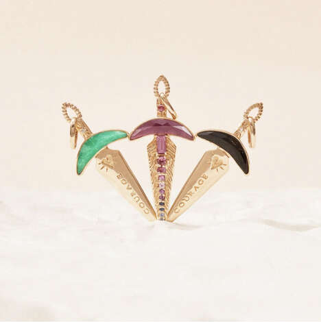 Enchanting Gemstone Charms - Bluboho's Dagger Charm Collection Feature Hand-Crafted Gems (TrendHunter.com)