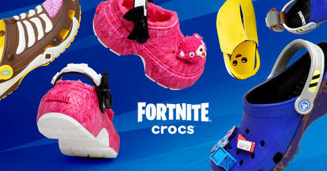 Online Game-Inspired Footwear - The Crocs x Fortnite Collection Brings Game Elements to Life (TrendHunter.com)