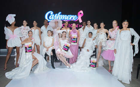 Couture Bathroom Tissue Fashion - The 2024 Cashmere Collection Merges Fashion and Philanthropy (TrendHunter.com)