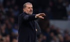 Ange Postecoglou admits pressure is on Tottenham at pivotal point