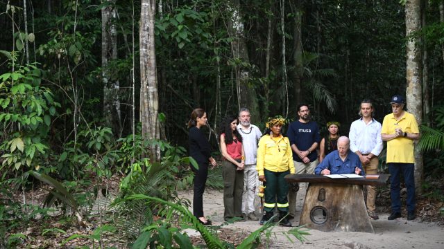 Biden visits Amazon, says climate legacy irreversible