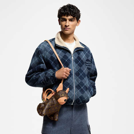 Dog-ShapedLuxurious Monogram Bags - Louis Vuitton Presents the Pooch Bag Monogram and Kennel Trunk (TrendHunter.com)