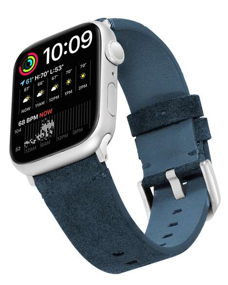 Stylish Leather Smartwatch Bands - WITHit's New Range of Smartwatch Bands are Chic and Durable (TrendHunter.com)