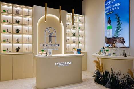 Botanical Lab Beauty Stores - L’OCCITANE Launched a Multi-Sensory Store Featuring Five Zones (TrendHunter.com)