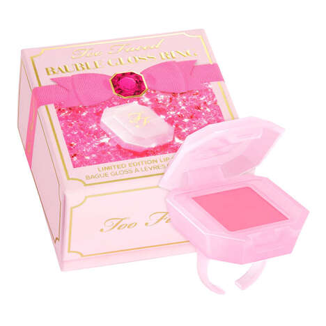 Jewelry-Inspired Lip Gloss - Too Faced Unveils Wearable 'Bauble Gloss Ring' (TrendHunter.com)