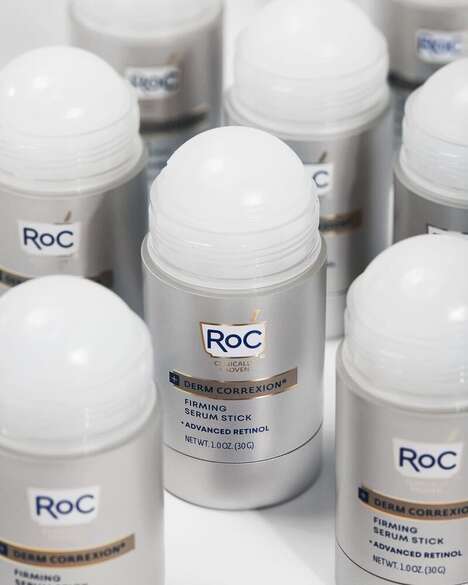 Anti-Aging Serum Sticks - RoC's Derm Correxion Firming Serum Stick Delivers Non-Invasive Results (TrendHunter.com)