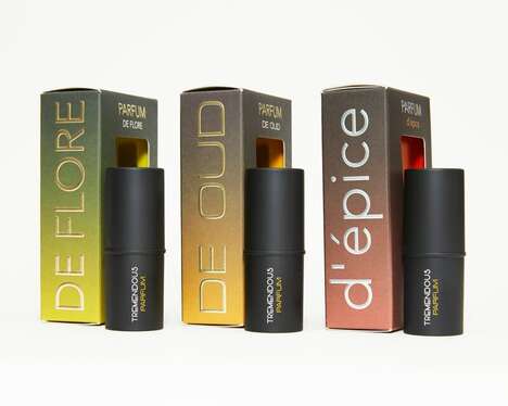 Moisturizing Fragrance Sticks - Tremendous Parfum and Scentinvent Technologies Created Three Scents (TrendHunter.com)