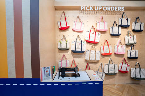 Canvas Tote NYC Pop-Ups - Lands' End Launched a Personalization Concept Pop-Up Shop in New York (TrendHunter.com)
