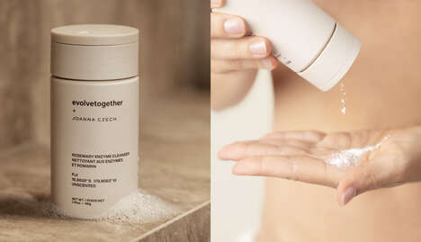 Powder-Based Travel Cleansers - evolvetogether Partners with Joanna Czech for TSA-Friendly Skincare (TrendHunter.com)