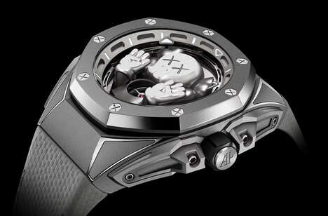 Mascot-Centric Luxe Timepieces - AP and KAWS Join on the Royal Oak Concept Tourbillon