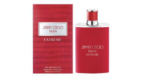 Sensually Masculine Fragrances - Jimmy Choo Man Extreme Comes in a Deep Red, Square-Shaped Bottle (TrendHunter.com)