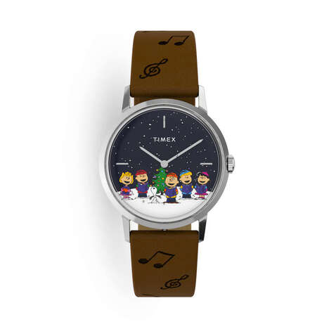 Christmas-Themed Cartoon Timepieces - This Timex x Peanuts Marlin Watch is Extra-Festive (TrendHunter.com)