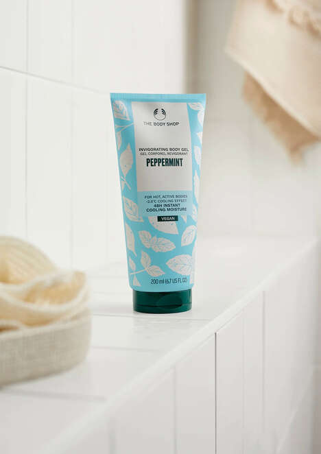 Refreshing Body Gels - The Body Shop's Peppermint Invigorating Body Gel is Instantly Cooling (TrendHunter.com)