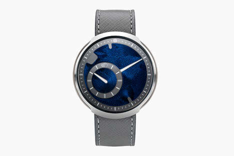 Indigo-Dyed Silk Dial Timepieces - The Ressence Type 8 Indigo is Limited to Eight Examples (TrendHunter.com)