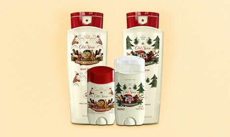 Seasonally Scented Body Care - The Old Spice Holidudes Collection Shares Festive Scents (TrendHunter.com)