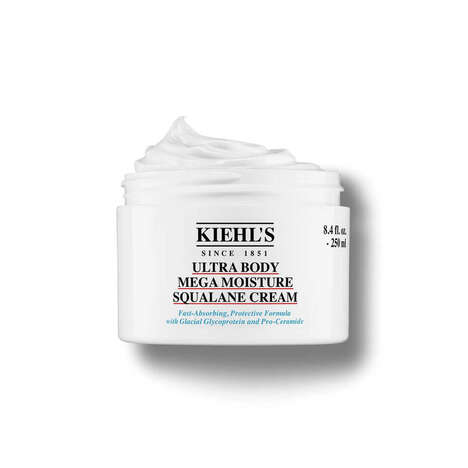 Long-Lasting Hydration Creams - Kiehl's Ultra Body Mega Moisture Squalane Cream Hydrates for 3 Days (TrendHunter.com)