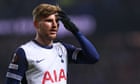 Postecoglou claims Werner’s first-half performance for Spurs ‘not acceptable’