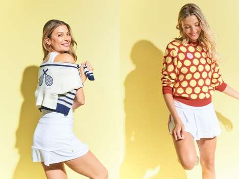 Fashion-Forward Tennis Sweaters - L’Oeuf Poché Offers Chic Modern Activewear (TrendHunter.com)