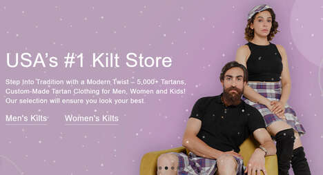 Scottish-Style Christmas Clothing - Scottish Kilt Explores the Evolution of Christmas Clothing (TrendHunter.com)