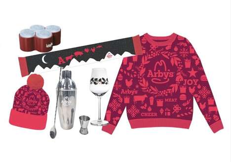 Wintry QSR Capsules - Arby’s 2024 Holiday Merch Collection Includes Knit Pieces (TrendHunter.com)