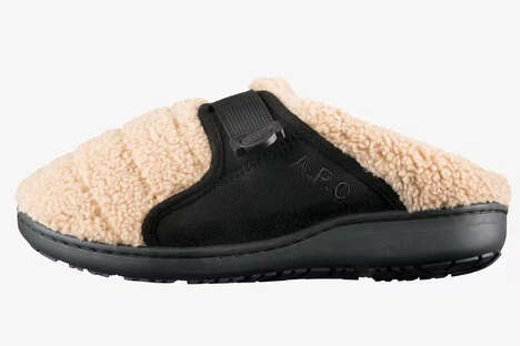 Cozy Collaborative Faux-Fur Sandals - A.P.C. and Subu Join on Two Pairs of the Belt Sandal (TrendHunter.com)