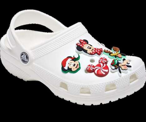 Festive Disney Shoe Charms - The Mickey Mouse Holiday Jibbitz Charms Feature Iconic Characters (TrendHunter.com)