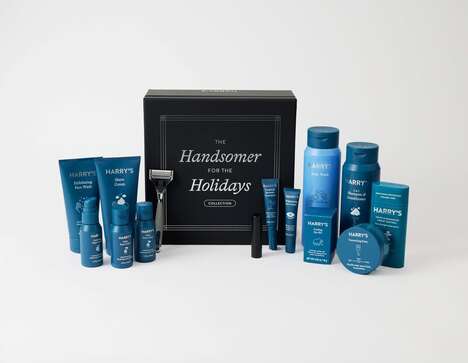 Exclusive Men's Grooming Kits - Harry's Launched its 'Handsomer for the Holidays' Gift Collection (TrendHunter.com)
