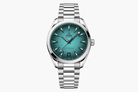 Demure Deep Dive Timepieces - The OMEGA Seamaster Aqua Terra 150m Gradient Turquoise is Chic (TrendHunter.com)