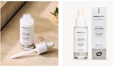Ethical Ultimate Hydration Serums - Green People Scent-Free Hyaluronic Booster Serum Won't Irritate (TrendHunter.com)