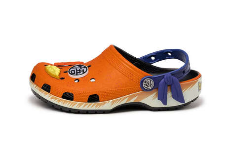 Anime-Honoring Clog Designs - The Dragon Ball Z x Crocs Classic Clog 'Goku' is Blue and Orange (TrendHunter.com)