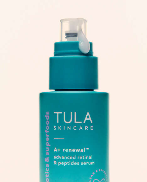Wrinkle-Release Peptide Serums - A+ Renewal is the First TULA Skincare Product with Retinoids (TrendHunter.com)