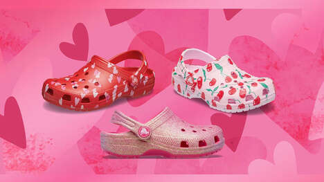 Valentines-Inspired Clog Designs - Crocs Launches its Red and Pink-Themed Valentine's Collection (TrendHunter.com)