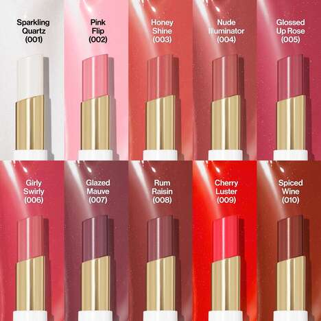 Glass-Like Finish Lip Balms - Revlon Super Lustrous Glass Shine Balm Comes in 10 Shades (TrendHunter.com)