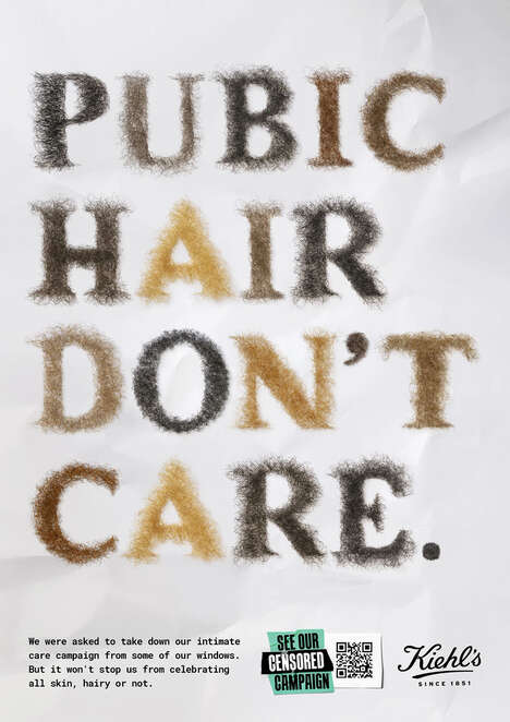 Creative Ad Responses - Kiehl’s Response to Censorship Embraces Bold Creativity (TrendHunter.com)