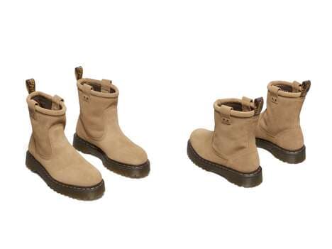 Bold Sand-Colored Boots - Dr. Martens Released its Anistone Lo Suede Biker Boot in Savannah Tan (TrendHunter.com)