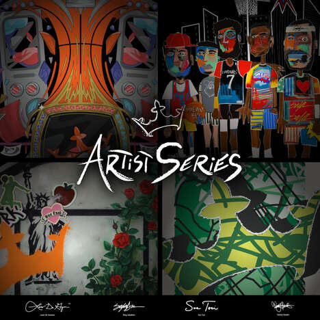 Basketball-Inspired Apparel Collections - DraftKings' Artist Series Unites Basketball and Art (TrendHunter.com)