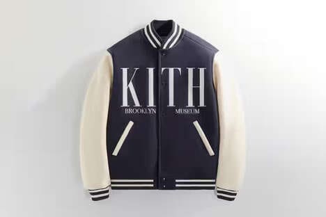 Luxe Retailer Varsity Jackets - KITH Presents the Impressive Textural Wool Varsity Jacket (TrendHunter.com)