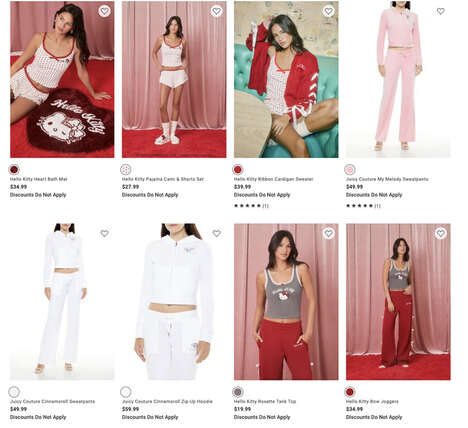 Lovable Cartoon Cat Apparel - Forever 21 and Sanrio Debut Their Collaborative Valentine’s Day Line (TrendHunter.com)