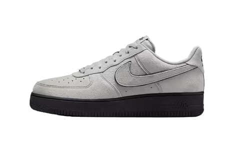 Grey Textural Lifestyle Sneakers - Nike Introduces a Light Smoke Grey Air Force 1 Low (TrendHunter.com)
