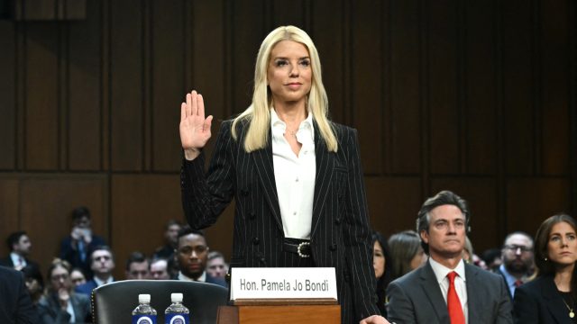 Pam Bondi downplays politics at confirmation hearing