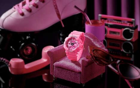 Doll-Inspired Bright Timepieces - Barbie and Casio Join Forces on Limited Pink G-Shock Watch (TrendHunter.com)