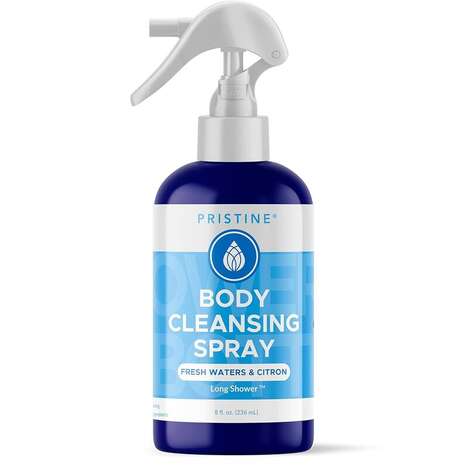 Waterless Body Cleansers - Pristine Launches Rinse-Free Body Cleansing Spray Alternative (TrendHunter.com)